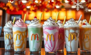 What are the McDonald's Milkshake Flavours in the UK