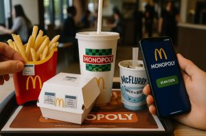 How Are Stickers Distributed Across McDonald's Food Items?