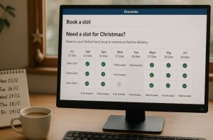 Supermarket Christmas Delivery Slot Release Dates 2025